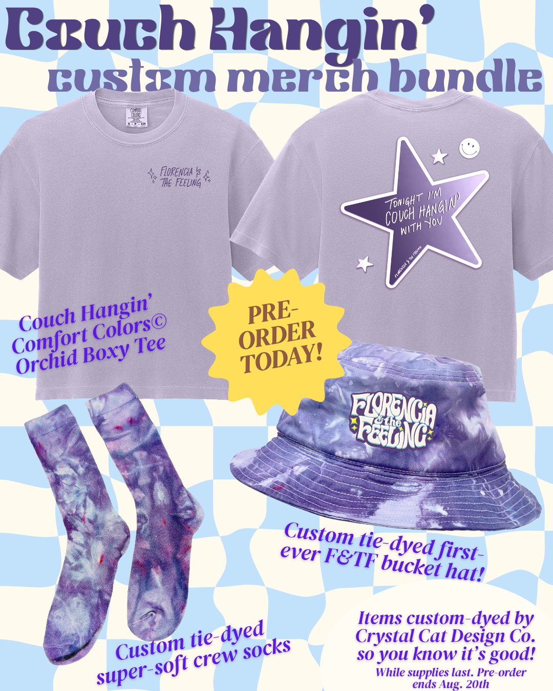 PRE-ORDER Orchid & Custom Dyed F&TF Merch Bundle