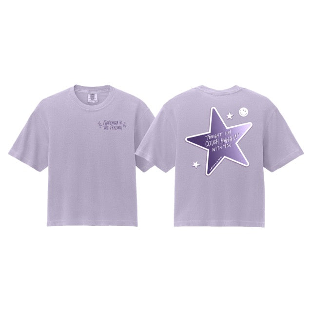 PRE-ORDER Couch Hangin' Orchid Boxy Crop Tee