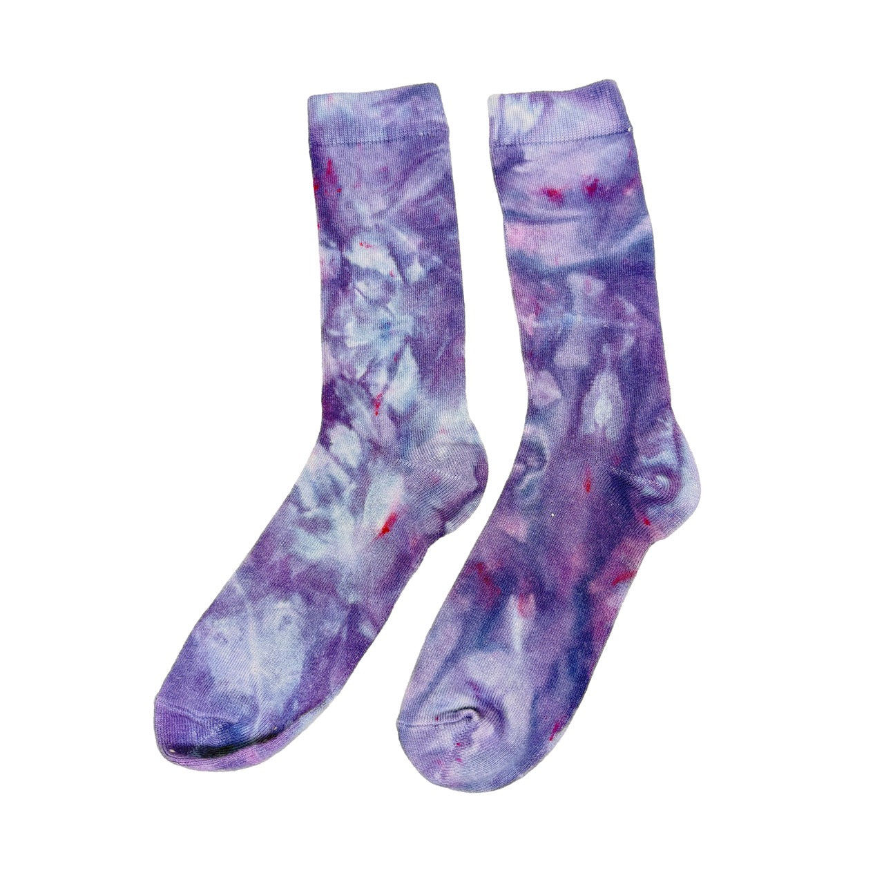 PRE-ORDER Custom Tie-Dyed Matching Purple Socks